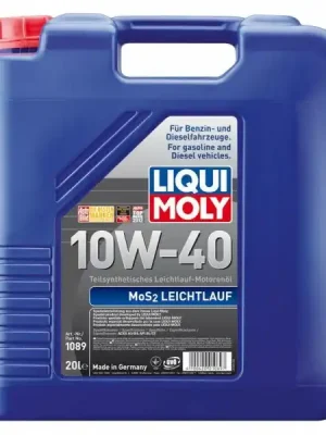 Motorový olej Liqui Moly MoS2 Leichtlauf 10W-40, 20L Omezená Nabídka