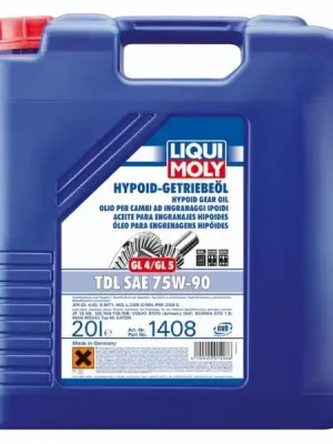 Převodový olej Liqui Moly Hypoid-Getriebeöl TDL 75W-90, 20L Nová Kolekce