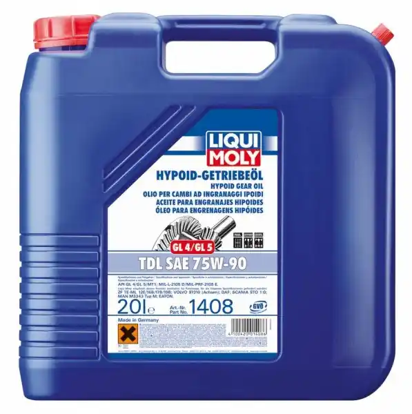 Převodový olej Liqui Moly Hypoid-Getriebeöl TDL 75W-90, 20L Nová Kolekce