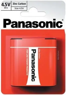 Panasonic Red Zinc 4.5V plochá baterie 3R12 Cenově Výhodný