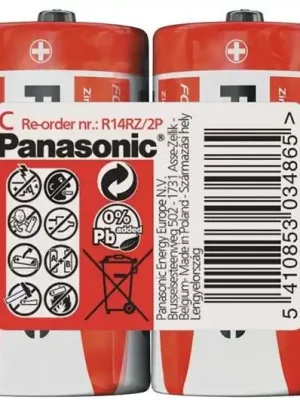 Ihned K Objednání Panasonic Red Zinc C baterie LR14/2 (shrink 2ks)
