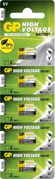 GP Alkaline baterie 6V A11/5 (5ks) Poslední Šance