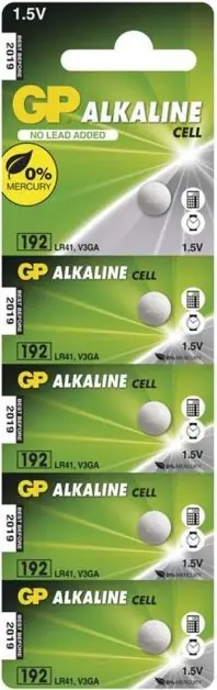 Nízká Cena GP Alkaline knoflíková baterie LR41/192/5 (5ks)