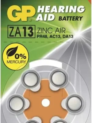 Kup Teď GP baterie do naslouchadel 1.4V Audio 13/PR48 (6ks)