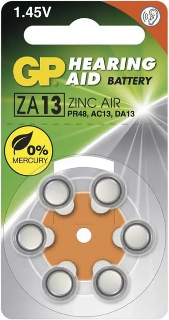 Kup Teď GP baterie do naslouchadel 1.4V Audio 13/PR48 (6ks)