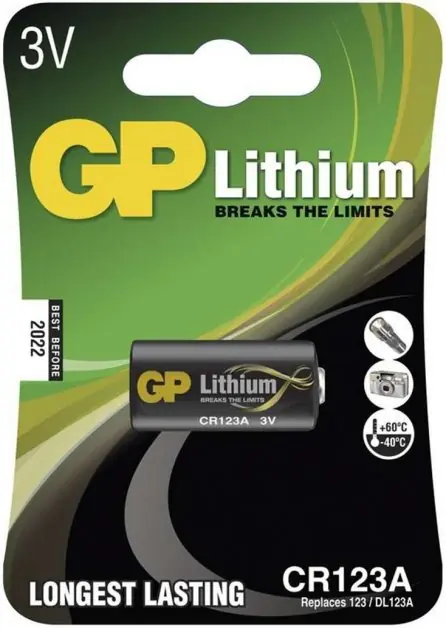 Cenový Hit GP Lithium 3V baterie CR123A (1ks)