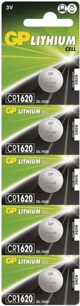 Akční Nabídka GP Lithium knoflíková baterie CR1620/5 (5ks)