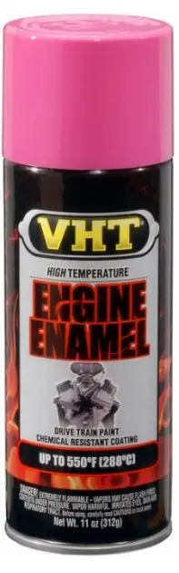 Levný VHT Engine Enamel barva na motory do 288°C, růžová Hot, 312g