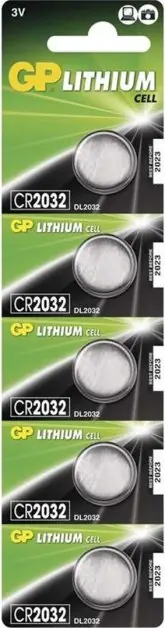 GP Lithium knoflíková baterie CR2032/5 (5ks) Akční Cena