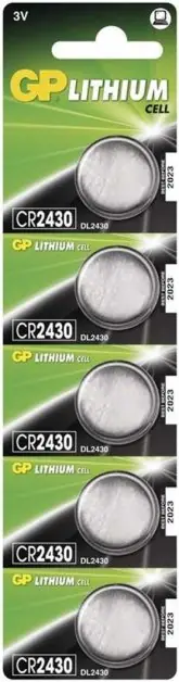 GP Lithium knoflíková baterie CR2430/5 (5ks) Originální