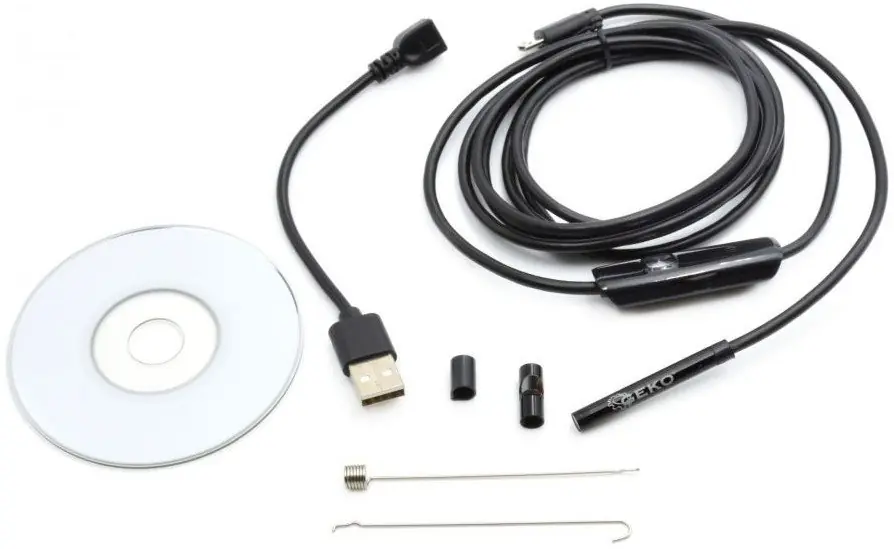 Autentický Inspekční kamera, endoskop 5,5mm, 2m, USB 2.0 GEKO G02942