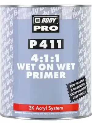 Akční Cena HB BODY P411 4 1 1 Wet On Wet Primer (Grey), 1L