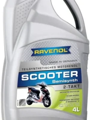 Motorový olej Ravenol Scooter Teilsynth 2T, 4L Časově Omezené