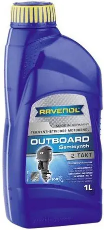 Motorový olej Ravenol Outboardoel Teilsynth 2T, 1L Časově Omezené