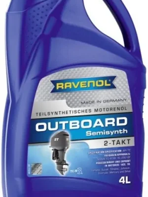 Motorový olej Ravenol Outboardoel Teilsynth 2T, 4L Sezónní Sleva