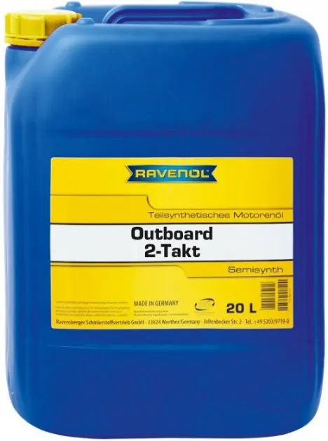 Aktuální Motorový olej Ravenol Outboardoel Teilsynth 2T, 20L