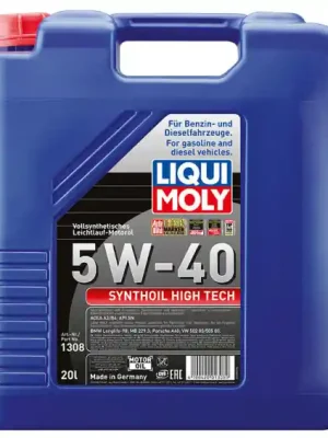 Nejlepší Volba Motorový olej Liqui Moly Synthoil High Tech 5W-40, 20L
