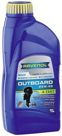 Motorový olej Ravenol Outboardoel 4T 25W-40, 1L Oblíbený