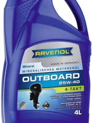 Časově Omezené Motorový olej Ravenol Outboardoel 4T 25W-40, 4L
