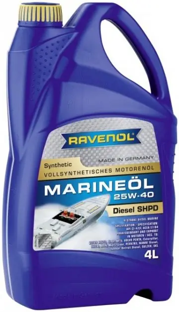 Motorový olej Ravenol Marineoil SHPD Synthetic 25W-40, 4L Top Prodej