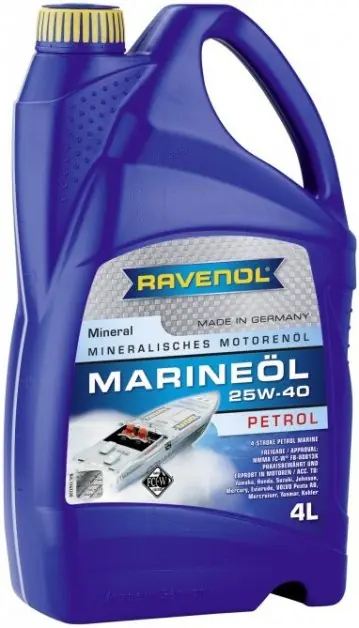 Rychlé Dodání Motorový olej Ravenol Marineoil Petrol 25W-40, 4L