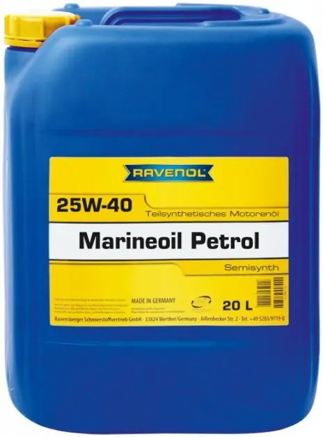 Motorový olej Ravenol Marineoil Petrol 25W-40, 20L Dokud Zásoby Vydrží