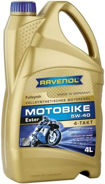 Motorový olej Ravenol Motobike Ester 4T 5W-40, 4L Aktuální