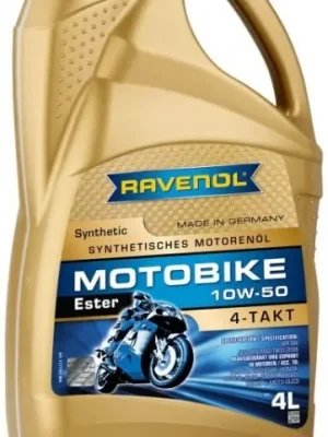 Motorový olej Ravenol Motobike Ester 4T 10W-50, 4L Expresní Doručení