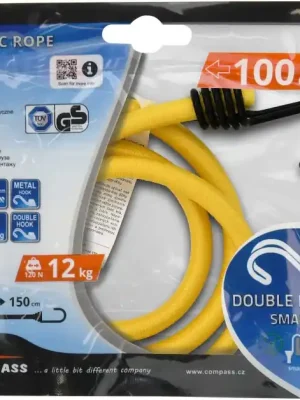 Bezpečná Platba Compass upínač pružný DOUBLE HOOK 10mm/100cm tüv/gs