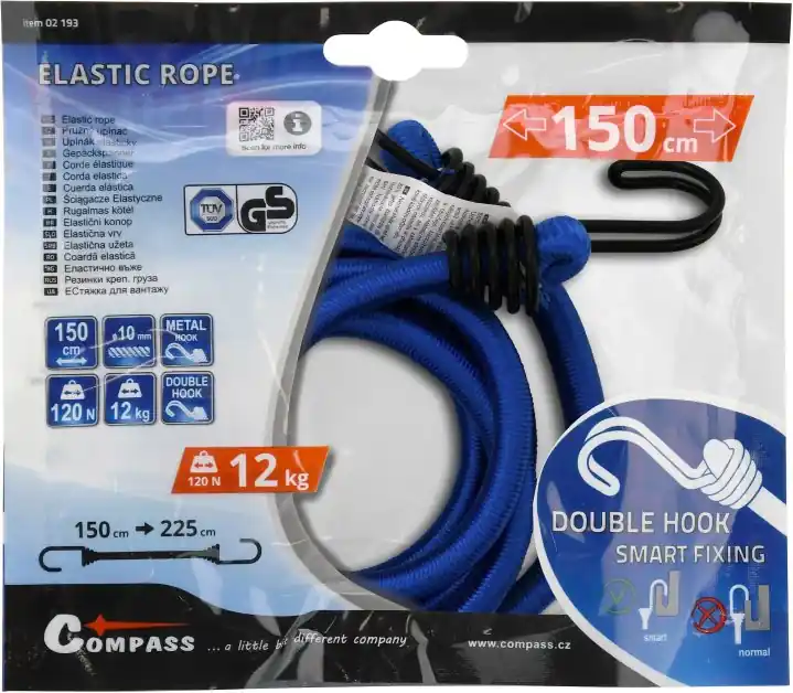 Compass upínač pružný DOUBLE HOOK 10mm/150cm tüv/gs Koupit Online