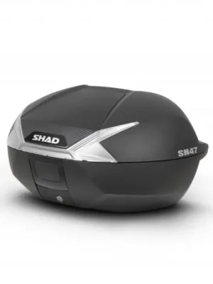 Vrchní kufr na motorku SHAD SH47 D0B47106 černá/bílá Víkendová Akce