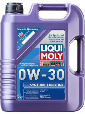 Motorový olej Liqui Moly Synthoil Longtime 0W-30, 5L Expresní Doručení