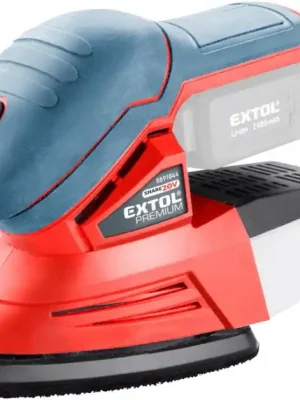 Víkendová Akce Bruska vibrační delta aku SHARE20V, 20V Li-ion, bez baterie a nabíječky EXTOL PREMIUM