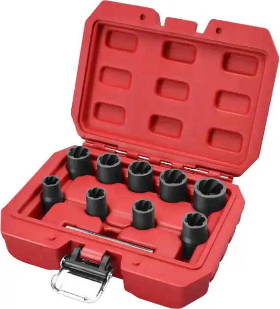 Hlavice na uvolňování šroubů a matic, sada 10ks, 3/8", 10-19mm, CrMo EXTOL PREMIUM Výprodej