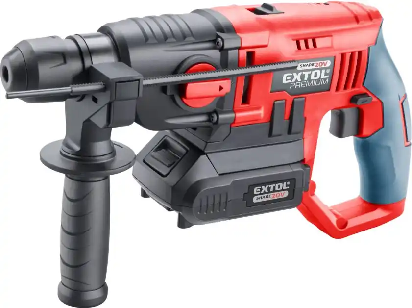 Kladivo vrtací aku SHARE20V, SDS plus, 20V Li-ion, 2000mAh EXTOL PREMIUM Nejprodávanější