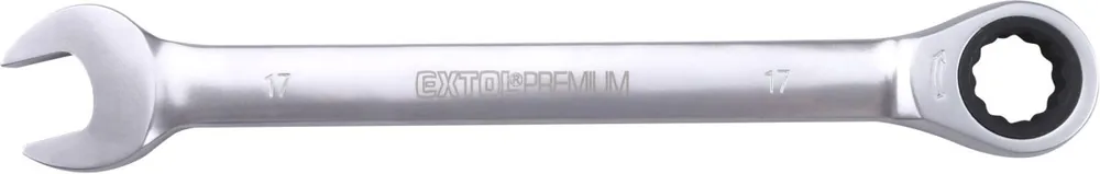 Nízká Cena Klíč ráčnový očkoplochý, 72 zubů, 17mm EXTOL PREMIUM