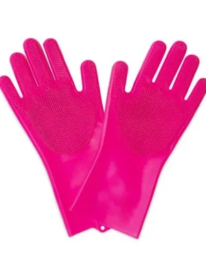 Čisticí rukavice MUC-OFF Deep Scrubber Gloves 20405 – růžová, velikost M Horká Nabídka
