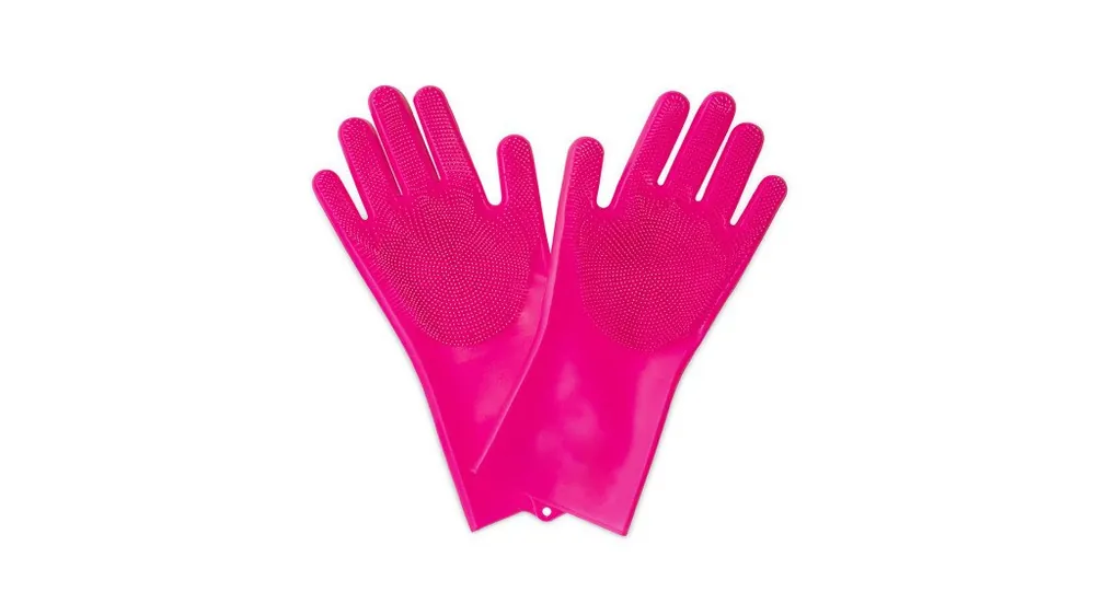 Čisticí rukavice MUC-OFF Deep Scrubber Gloves 20405 – růžová, velikost M Horká Nabídka
