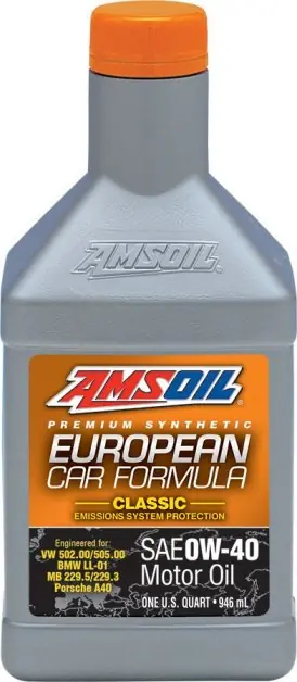 Značkový Motorový olej Amsoil European Car Formula Classic 0W-40, 946ml