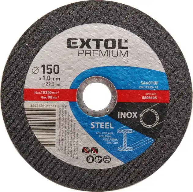 Kotouč řezný na ocel/nerez, ⌀150x1,0x22,2mm EXTOL PREMIUM Pouze Dnes