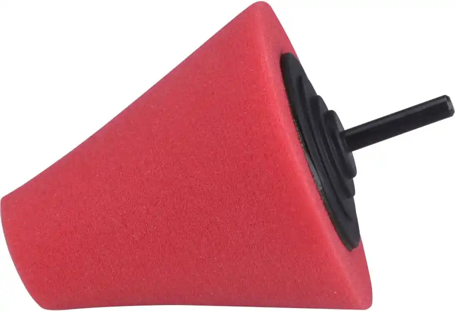 Expresní Doručení Kužel leštící pěnový, T10, červený, ⌀80mm, stopka 6mm EXTOL PREMIUM