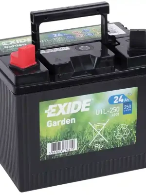Autentický Autobaterie Exide Garden 12V, 24Ah, 250A, U1L-250