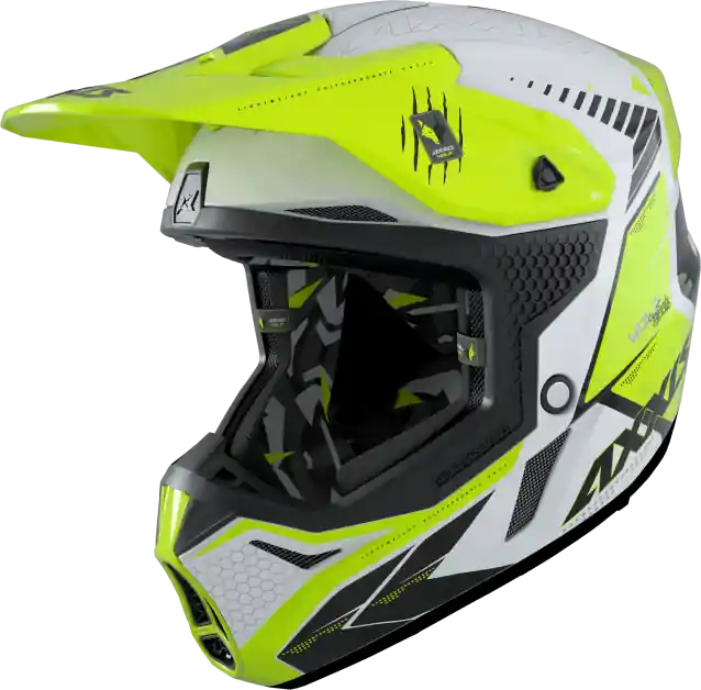 Aktuální Motokrosová helma AXXIS 42587410305 WOLF ABS star track a3 lesklá fluor žlutá M