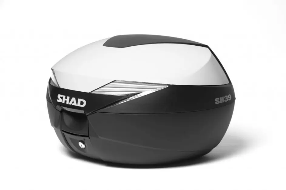 Vrchní kufr na motorku s barevným krytem SHAD 130.D0B39100+D1B39E0 SH39 bílá Cenová Bomba