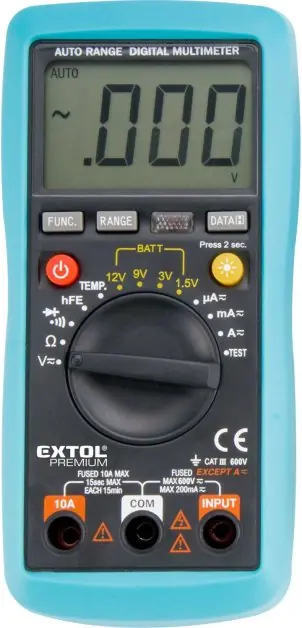 Multimetr digitální s automatickou volbou rozsahů EXTOL PREMIUM Originální