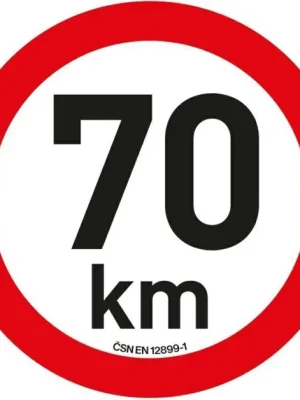 Must-Have Samolepka omezená rychlost 70 km/h reflexní (200 mm)