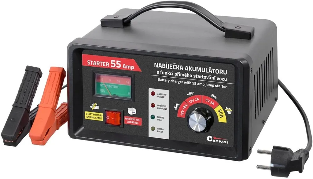 Compass nabíječka 6/12V 2/10/55A STARTER Kup Teď