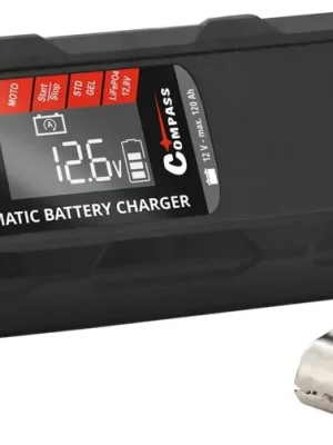 Compass nabíječka mikroprocesor 4Amp 12V PB/GEL/AGM/LiFePO4 LCD displej Ihned K Objednání