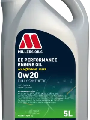Motorový olej Millers Oils EE Performance 0W-20, 5L Nejlepší Cena