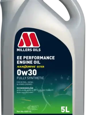Motorový olej Millers Oils EE Performance 0W-30, 5L Ihned K Objednání